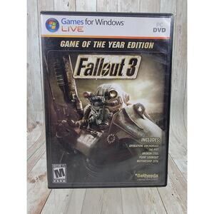 Fallout 3 Games For Windows Game Of The Year PC DVD 2 Discs